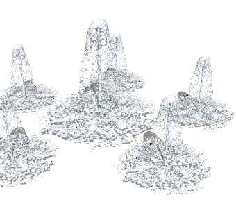 66水钵 水景 喷泉 庭院景观小品 艺术水雕刻  泉水 水井  (3)su草图模型下载