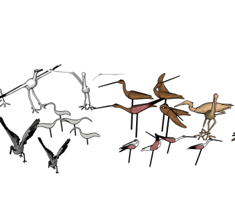 119现代风格动物鹤雕塑组合现代动物雕塑 动物群 现代雕塑 景观雕塑 展示区雕塑  雕塑摆件 景观小品 雕塑小品 中式庭院雕塑  商业街 购物街动物雕塑小品su草图模型下载