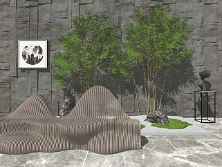 山水<em>曲线</em>流动流线造型沙发座椅_庭院景观_水景雕塑景观...