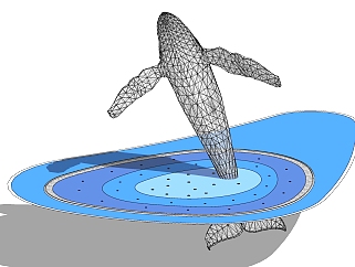 130<em>鲸</em>雕塑 现代雕塑 水景 景观雕塑 展示区雕塑 动物...