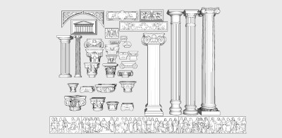 146石膏罗马柱 雕花柱头 欧式柱子 欧式罗马柱 石膏线 石膏雕花 欧式构件 欧式风格石膏雕花组合 石膏吊顶天花 石膏线条su草图模型下载