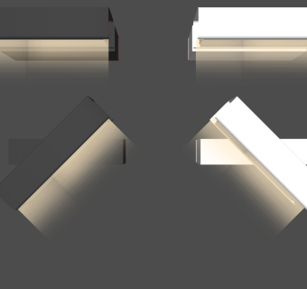 北欧装饰灯 壁灯 灯带组合su草图模型下载