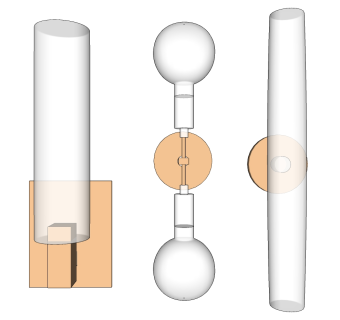 现代灯具 壁灯组合su草图模型下载
