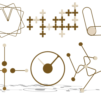 现代壁灯组合  su草图模型下载