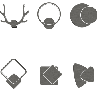 北欧现代简约壁灯 su草图模型下载