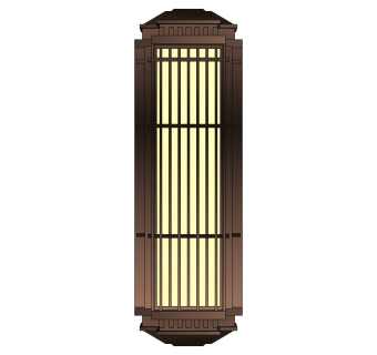 中式壁灯 灯具 落地灯su草图模型下载