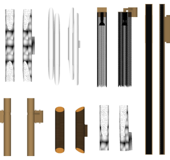 北欧简约金属壁灯 大理石花纹灯具su草图模型下载