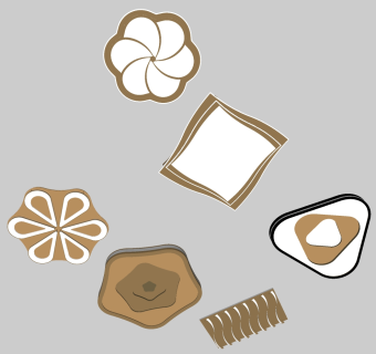 创意异形吸顶灯 灯具组合 su草图模型下载