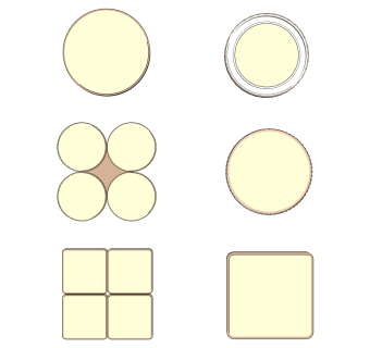 现代吸顶灯 圆形  su草图模型下载