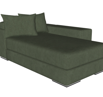 64现代风格贵妃椅 贵妃沙发 懒人沙发  休闲沙发组合 床榻 床尾凳 角榻su草图模型下载