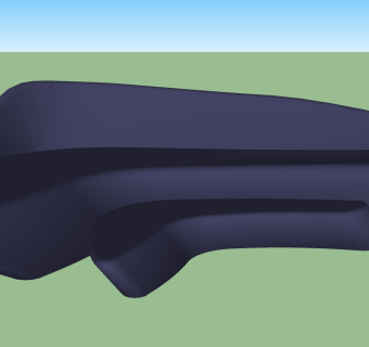 26现代风格异形沙发 异形多人沙发 多功能多人沙发 公共沙发座椅su草图模型下载