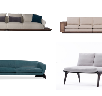 94现代时尚多人转角沙发 现代布艺多人沙发 现代布艺休闲沙发 皮革多人沙发 现代三人沙发su草图模型下载