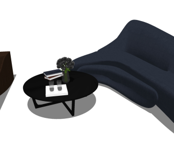 33现代风格懒人沙发 休闲躺椅 脚踏 沙发凳  矮凳 凳子 单人沙发 休闲沙发su草图模型下载