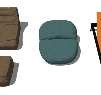 57现代风格懒人沙发_布艺懒人沙发 懒人躺椅 单人休闲沙发  单人沙发 嘴唇沙发 坐垫 脚踏su草图模型下载