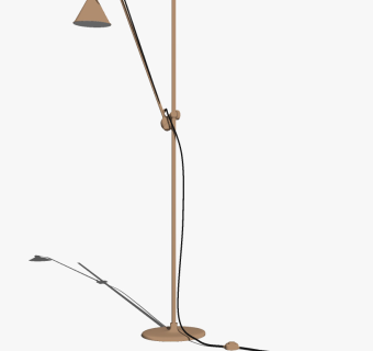 现代落地灯金属灯具su草图模型下载