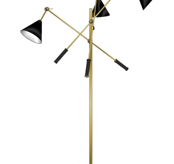 金属落地灯 多头落地灯su草图模型下载