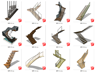 07家庭装修楼梯设计 扶手楼梯 实木楼梯 钢<em>结构</em>楼梯 ...