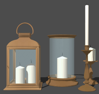 简约金属台灯 床头灯鸟笼台灯落地灯su草图模型下载