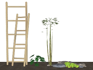 现代<em>竹子</em>植物 <em>su</em>草图模型下载