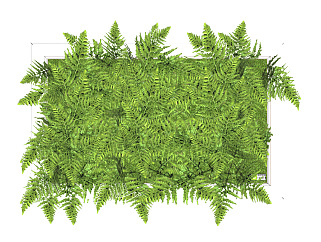 现代绿植 植物<em>墙</em> <em>装饰</em>植物su草图模型下载