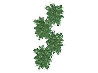 绿植 植物墙 装饰植物 su草图模型下载