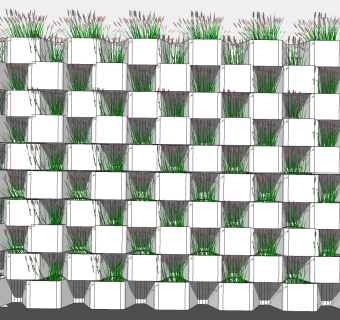 北欧植物架子 装饰植物架子 盆栽架子su草图模型下载