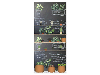 原木植物架子 装饰植物架子  盆栽绿植植物su草图模型下载