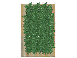 原木植物 装饰植物 绿植<em>墙</em>组合 su草图模型下载