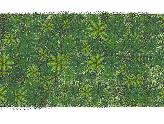 装饰植物 绿植墙组合 su草图模型下载