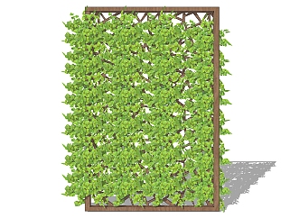 植物 <em>装饰</em>植物 <em>绿植</em>墙组合 su草图模型下载
