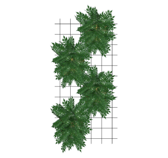 绿植墙 装饰植物金属架子组合 su草图模型下载