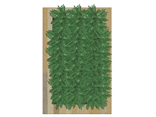 装饰植物 绿植墙 组合  su草图模型下载
