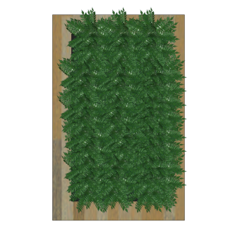 装饰植物 绿植墙 组合  su草图模型下载