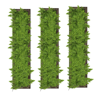 装饰植物 绿植墙 组合   su草图模型下载