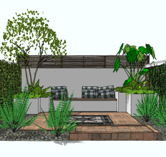 绿植墙，植物墙  ，藤蔓植物su草图模型下载