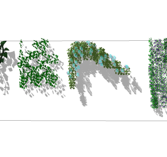 装饰植物 绿植墙 藤蔓su草图模型下载