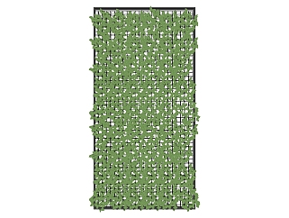 装饰植物 绿植墙 金属置物架子su草图模型下载