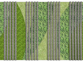 装饰植物 绿植墙 金属植物架子su草图模型下载