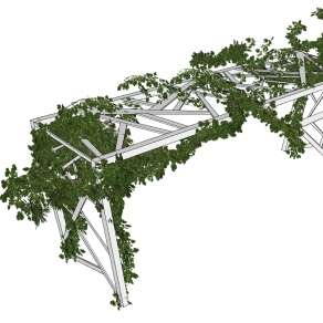 爬山虎 绿植植物 装饰植物su草图模型下载