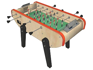 娱乐器材桌面足球体育运动健身器材 su草图模型下载
