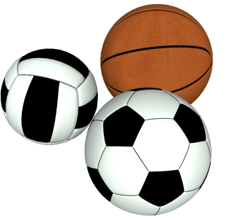 现代足球 篮球 排球 su草图模型下载