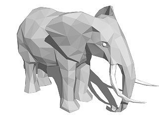 现代大象su草图模型下载