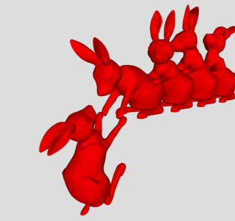 雕塑摆件装饰动物su草图模型下载