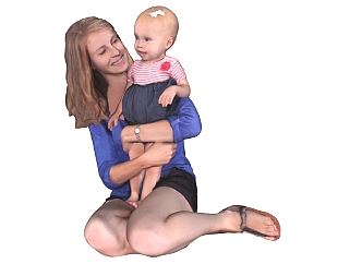 女性人物婴儿儿童小孩模型su草图模型下载