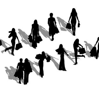 2d购物阴影剪影模型 su草图模型下载