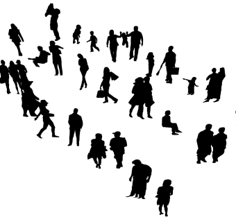 黑色阴影人物 su草图模型下载