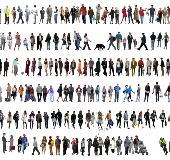 写实2d贴图人物 su草图模型下载