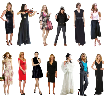 艺术人物 时尚人物 su草图模型下载