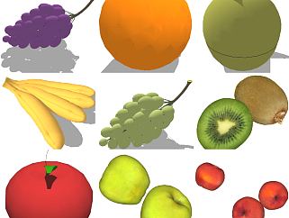 水果食物  su草图模型下载
