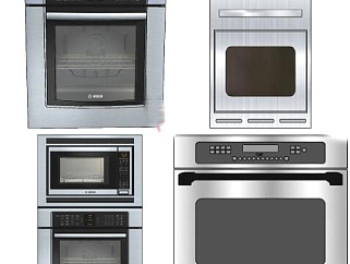 厨房用品用具电器 烤箱 su草图模型下载